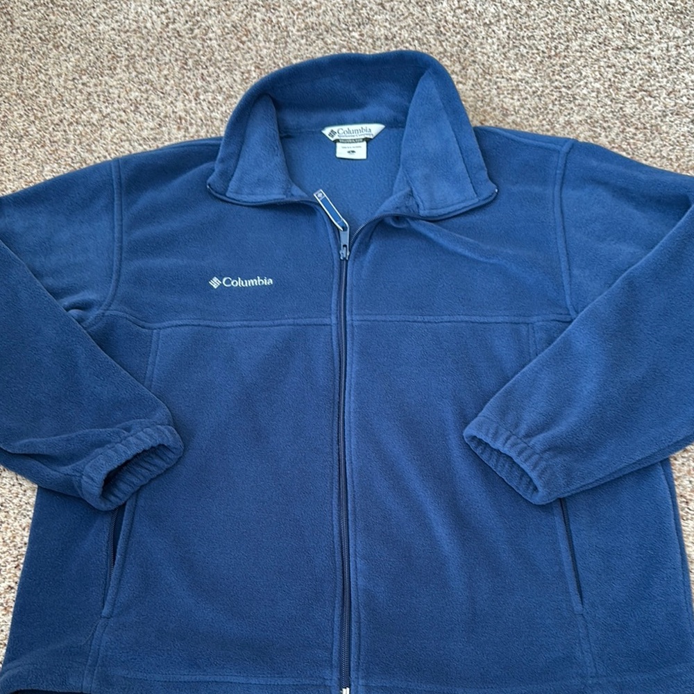 Columbia Blue Fleece Jacket men’s sz L